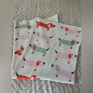 Colorful indaba Dachshund Patterned Blanket